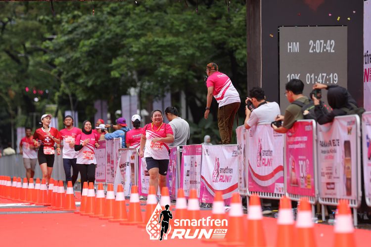 Race photo from Smartfren Run 2024