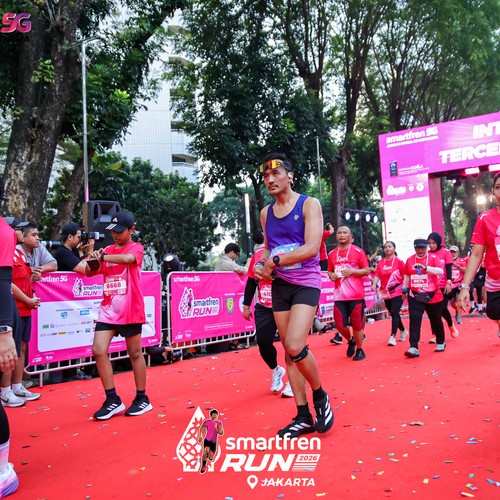 Race photo from SMARTFREN RUN 2026