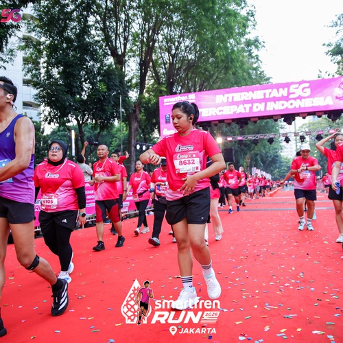Race photo from SMARTFREN RUN 2026