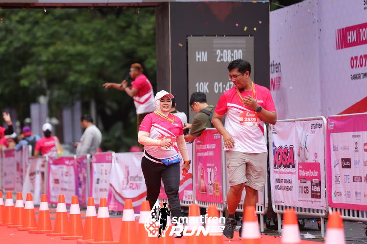 Race photo from Smartfren Run 2024