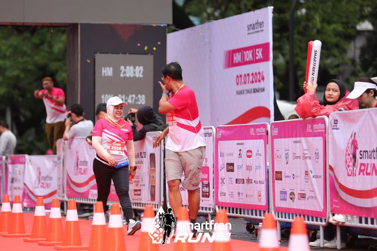 Race photo from Smartfren Run 2024