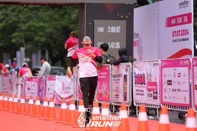 Race photo from Smartfren Run 2024