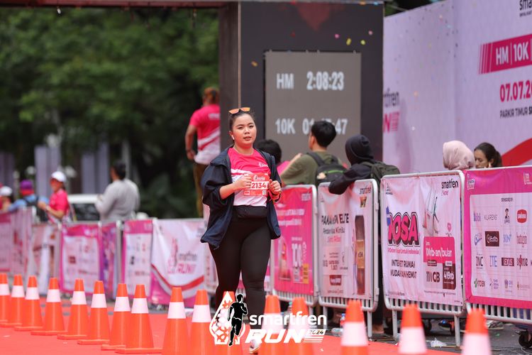 Race photo from Smartfren Run 2024