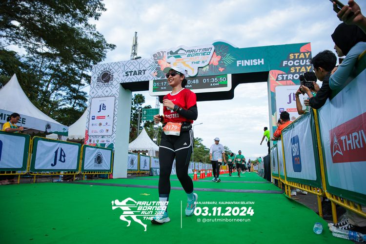 Race photo from Arutmin Borneo Run 2024