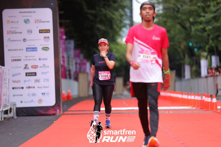 Race photo from Smartfren Run 2024
