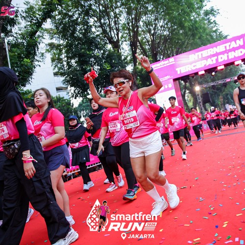 Race photo from SMARTFREN RUN 2026