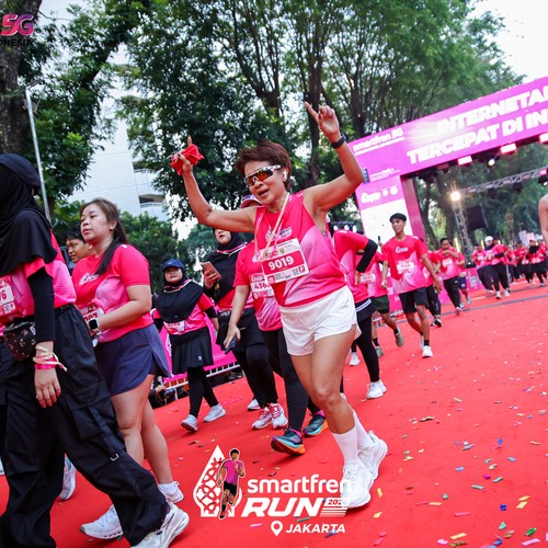 Race photo from SMARTFREN RUN 2026