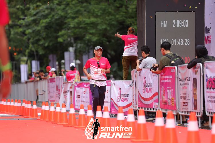 Race photo from Smartfren Run 2024