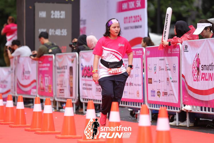 Race photo from Smartfren Run 2024