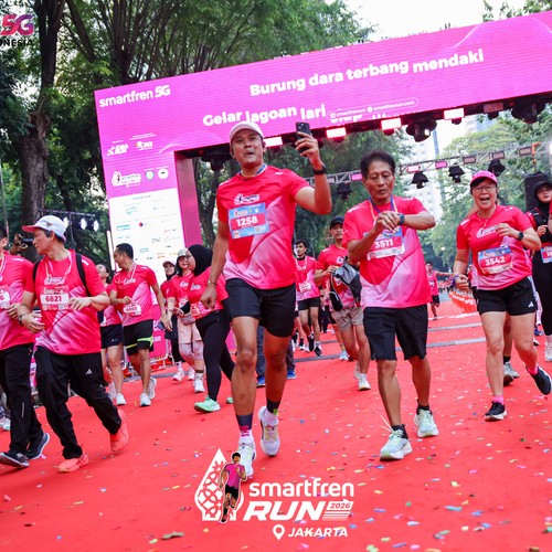 Race photo from SMARTFREN RUN 2026