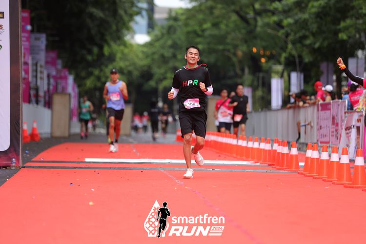 Race photo from Smartfren Run 2024