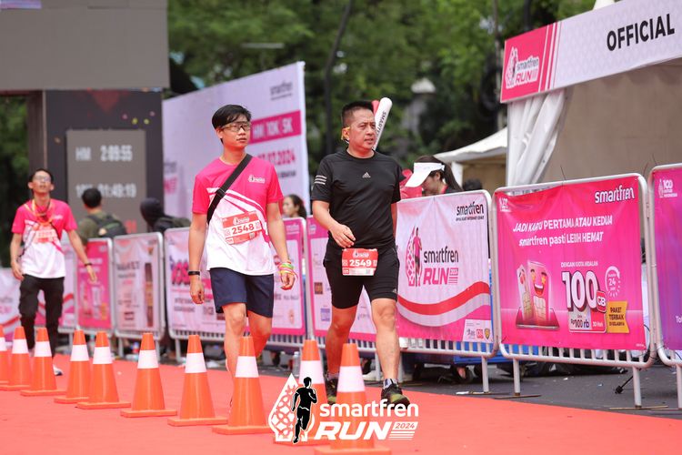 Race photo from Smartfren Run 2024