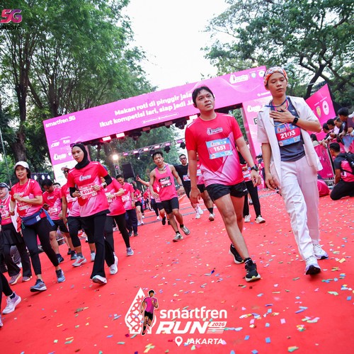 Race photo from SMARTFREN RUN 2026