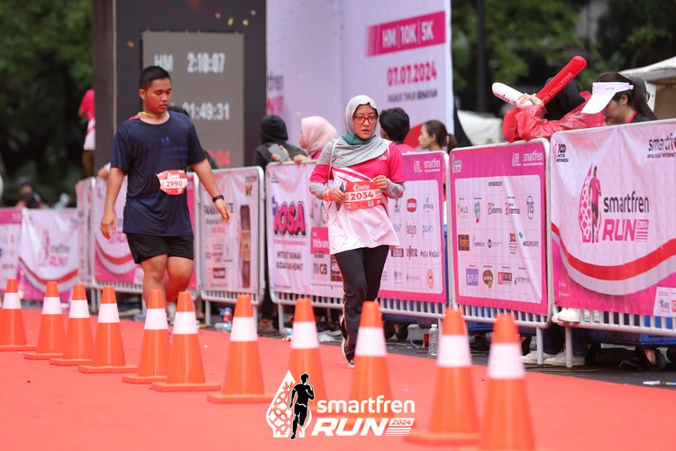 Race photo from Smartfren Run 2024