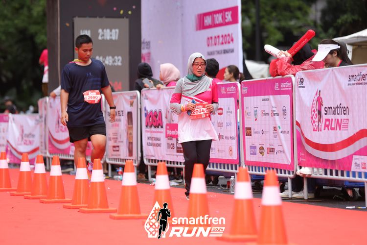 Race photo from Smartfren Run 2024