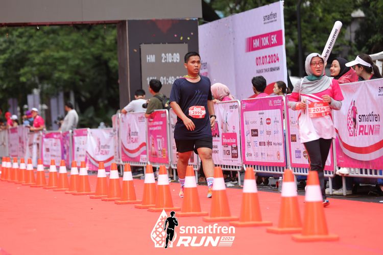Race photo from Smartfren Run 2024