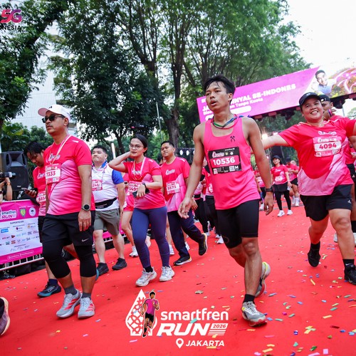 Race photo from SMARTFREN RUN 2026