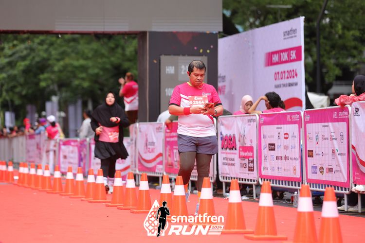 Race photo from Smartfren Run 2024