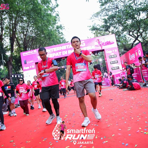 Race photo from SMARTFREN RUN 2026