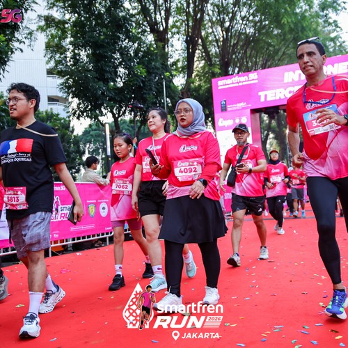 Race photo from SMARTFREN RUN 2026