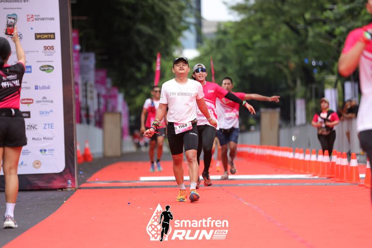 Race photo from Smartfren Run 2024