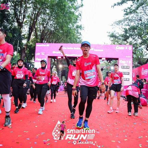 Race photo from SMARTFREN RUN 2026