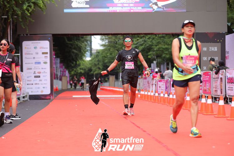Race photo from Smartfren Run 2024