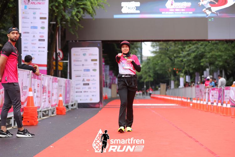 Race photo from Smartfren Run 2024