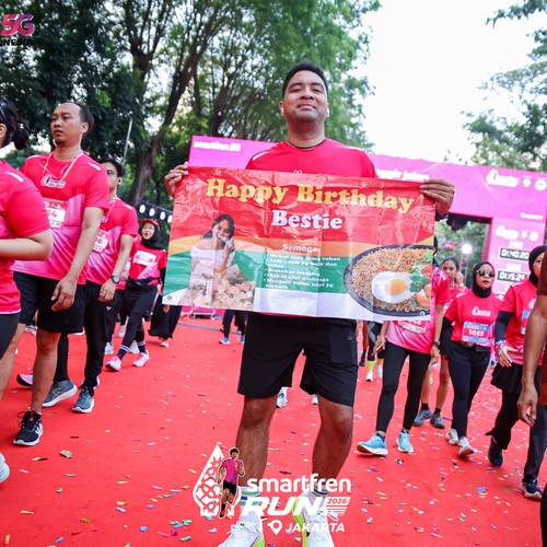 Race photo from SMARTFREN RUN 2026