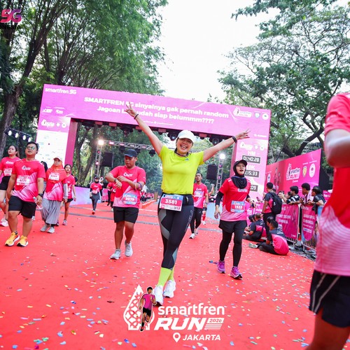 Race photo from SMARTFREN RUN 2026