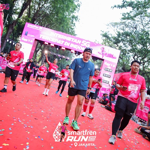 Race photo from SMARTFREN RUN 2026