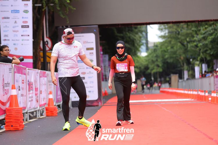 Race photo from Smartfren Run 2024