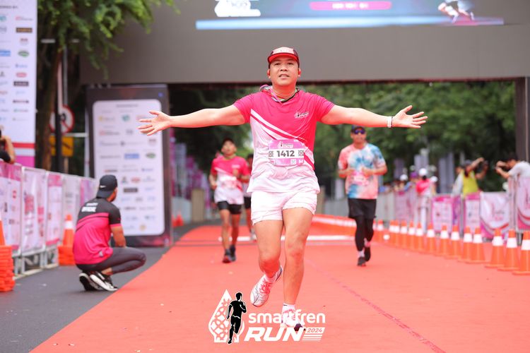 Race photo from Smartfren Run 2024