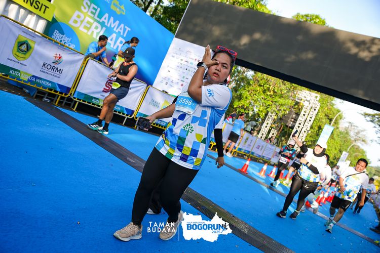Race photo from Taman Budaya x BOGORUN 2025
