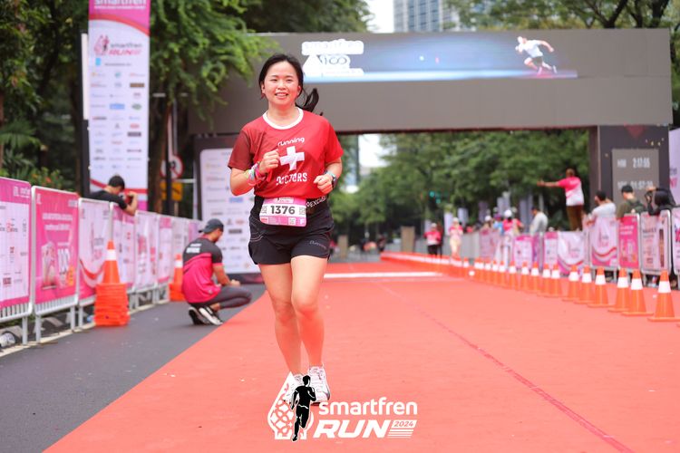 Race photo from Smartfren Run 2024