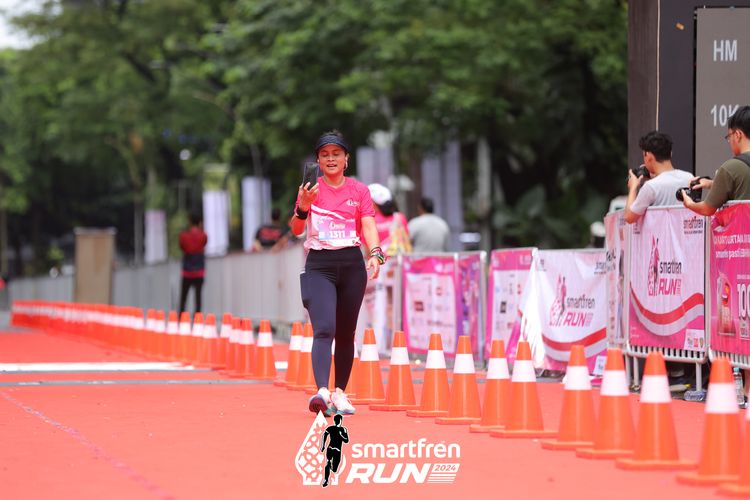 Race photo from Smartfren Run 2024