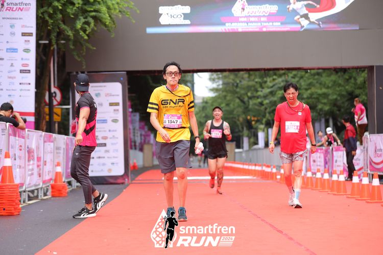 Race photo from Smartfren Run 2024