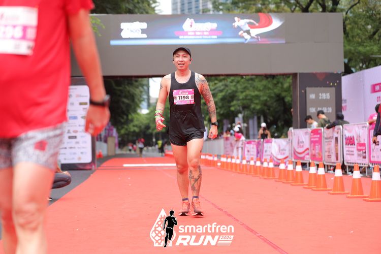 Race photo from Smartfren Run 2024
