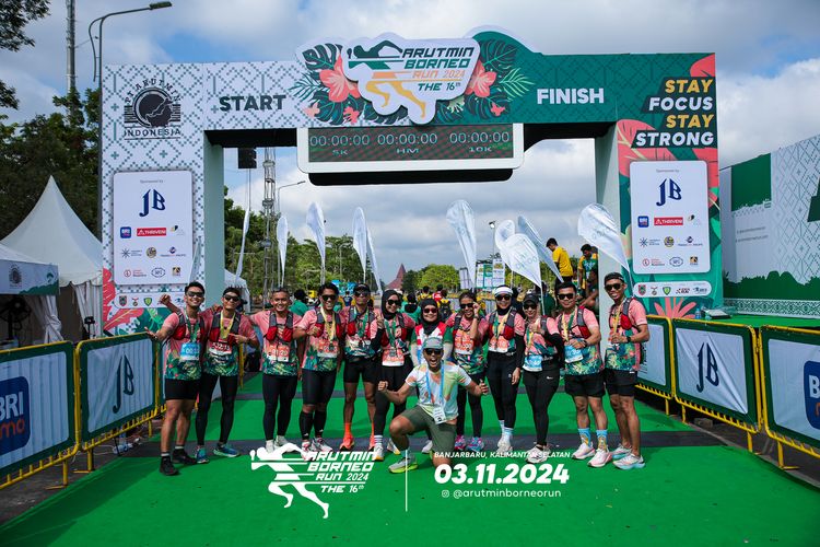 Race photo from Arutmin Borneo Run 2024