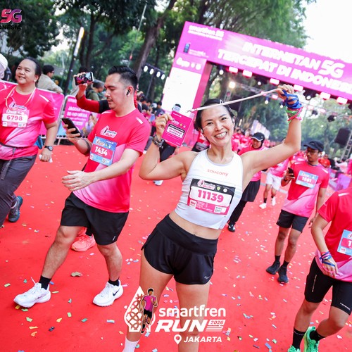 Race photo from SMARTFREN RUN 2026