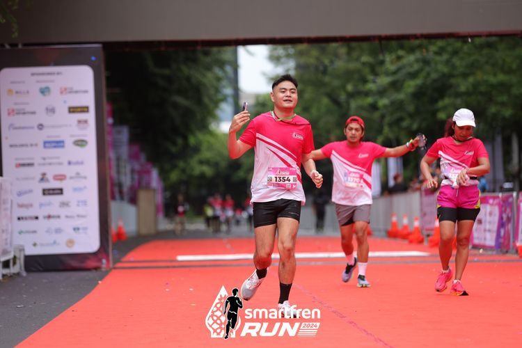 Race photo from Smartfren Run 2024