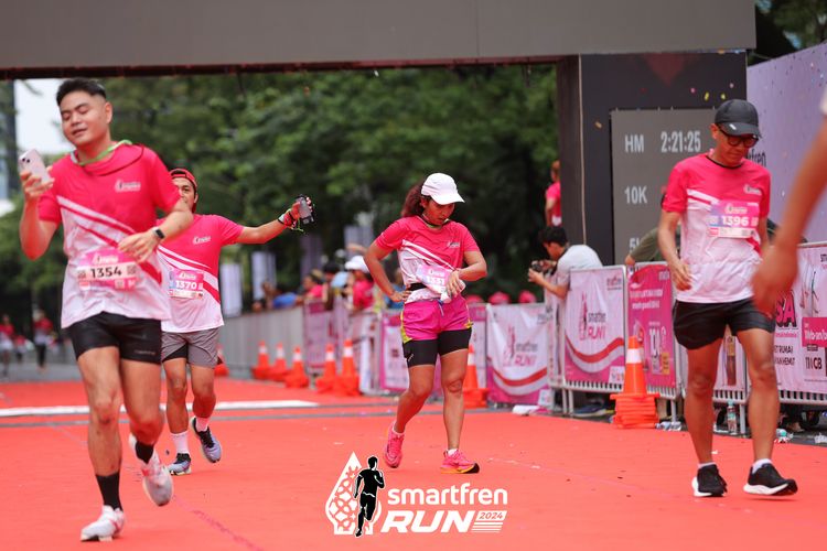 Race photo from Smartfren Run 2024