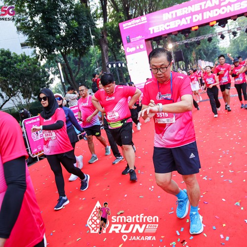 Race photo from SMARTFREN RUN 2026