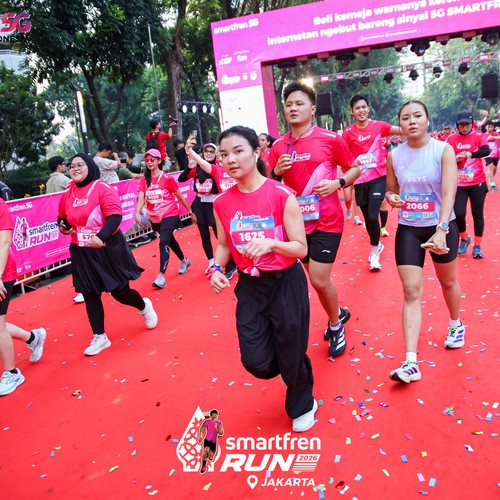Race photo from SMARTFREN RUN 2026