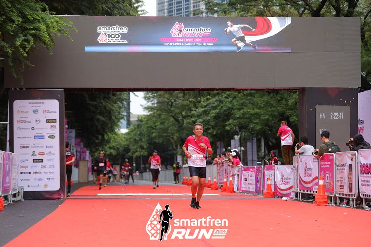 Race photo from Smartfren Run 2024