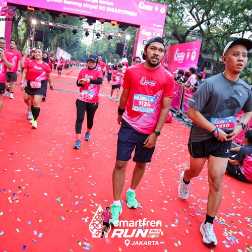 Race photo from SMARTFREN RUN 2026