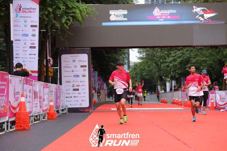 Race photo from Smartfren Run 2024