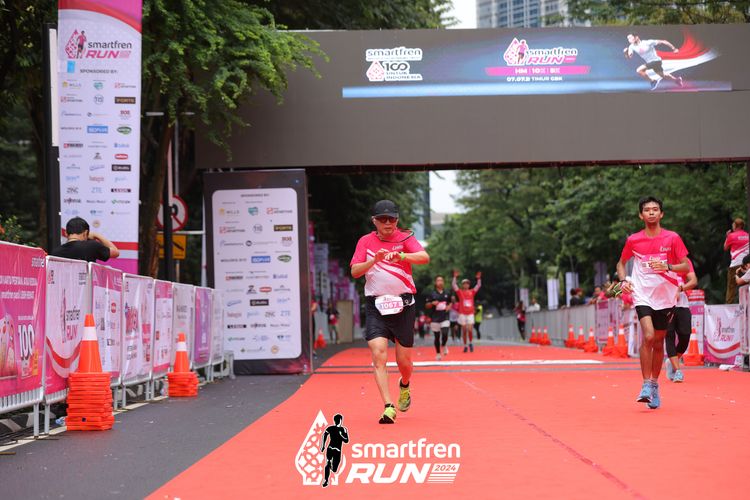 Race photo from Smartfren Run 2024