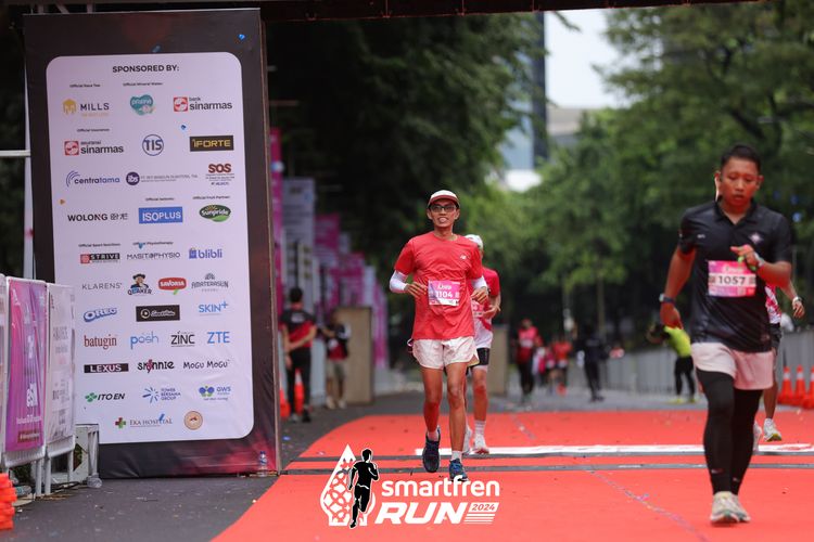 Race photo from Smartfren Run 2024