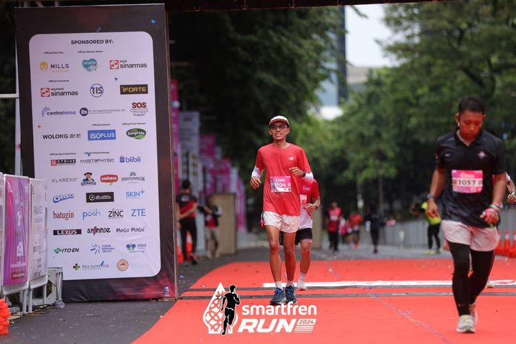 Race photo from Smartfren Run 2024